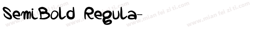 SemiBold Regula字体转换
